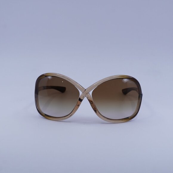 Tom Ford FT0009 74F Whitney Sunglasses Pink/Brown Butterfly Frame, Brown Lenses - Picture 4 of 9
